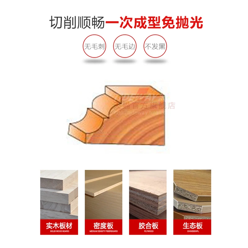 Huhao 1/2*3/8 Roman Ogee Router Bit Set Carbide End Mills Cortador Chamfering Carpintaria Router Bits Fresadora Tideway 2892