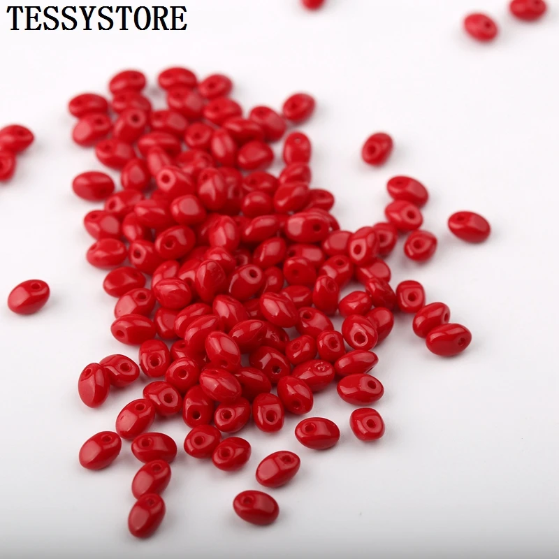 10g/lot 2.5x5mm Czech Single-hole Glass Beads Colored Irregular Glass Beads For Jewelry Making Necklace Bracelet Accessories