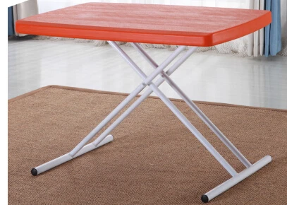 Foldable computer desk. Home portable dinner. Simple table of outdoor stalls picnic table.