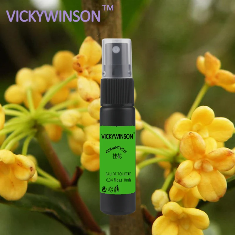 Vickywinson osmanthus desodorização, spray corporal de 10ml com fragrância duradoura para mulheres e homens, desodorante para suor desodorante