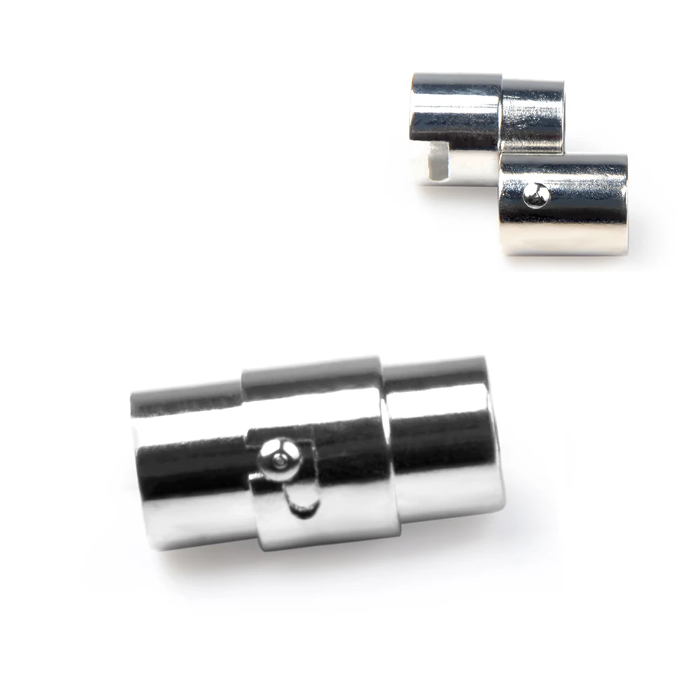 

10pcs/bag High Quality Magnetic Clasp With Safety Buckle Accessory Fit 7mm Round Hole Size for Men Jewelry Bracelet Wholesale