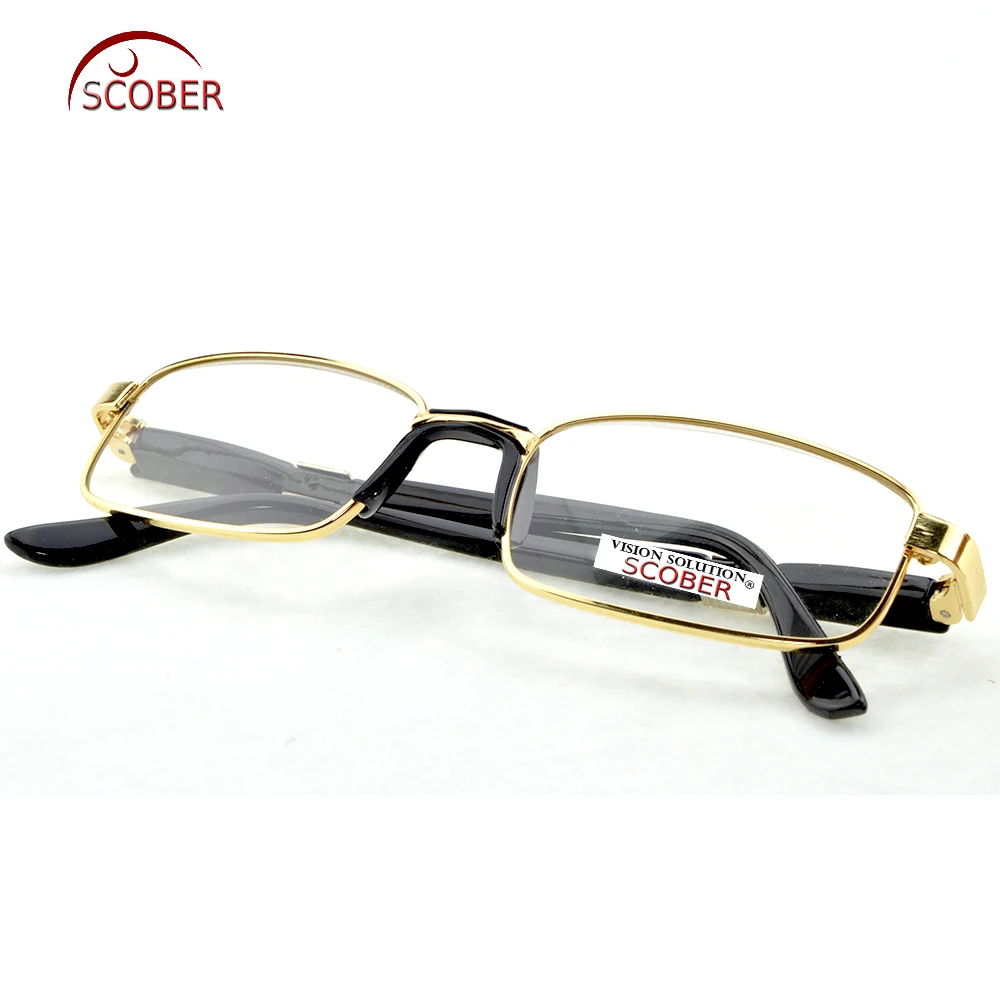 Comfortable One Nose Pads Readin Reading Glasses Luxury Gold High Quality Alloy + TR90 LEG  +0.5 +0.75 +1 TO +6