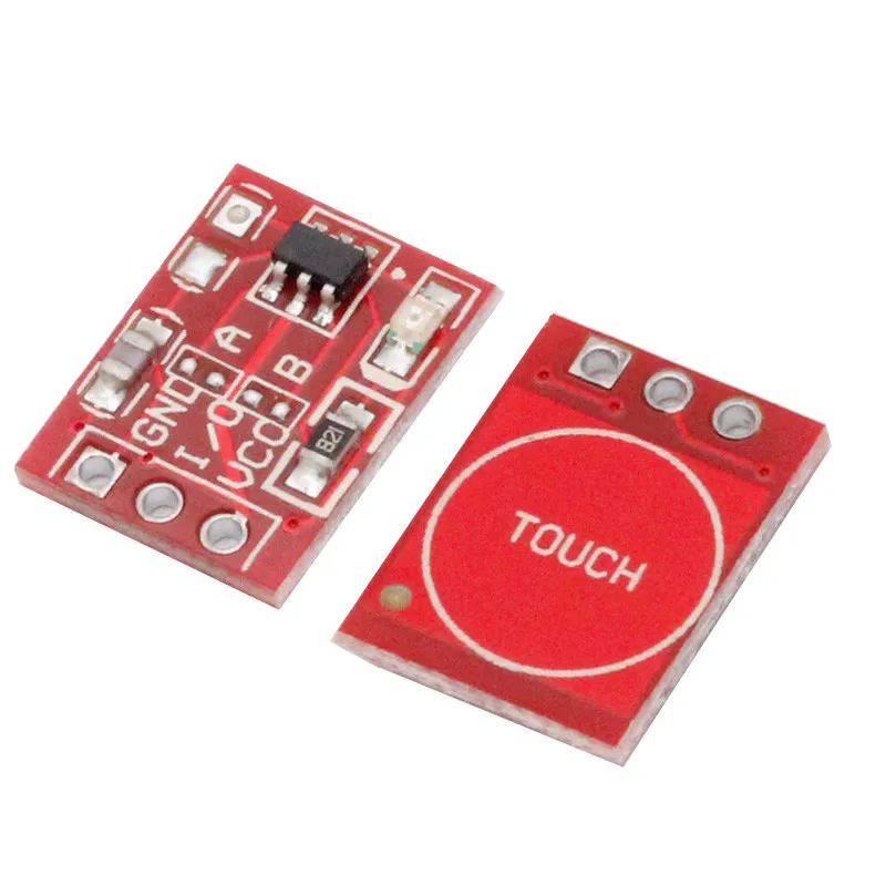 10Pcs TTP223 Touch Key Switch Module Touching Button Capacitive Switches Self-Locking/No-Locking Capacitive Switches