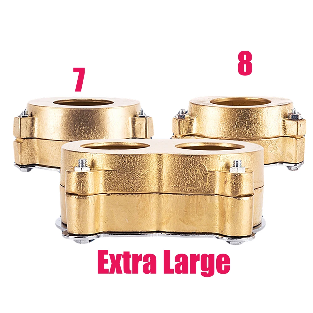 1 PC Dental Lab Brass FLASK Denture Flask Press Compress Flask On Lab Acrylic Partial Work 3 sizes -Twin Large #7 #8