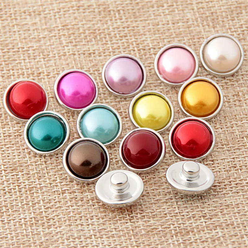 10pcs/lot Fashion DIY Round 12MM Snap Buttons With Zinc Alloy Bottom for Snaps Bracelets fit Xinnver Snaps Jewelry
