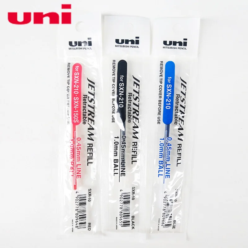 12 Pcs/Lot Mitsubishi Uni SXR-10 New Technology JETSTREAM Gel Pen Refill Writing Supplies for kids child Student Office