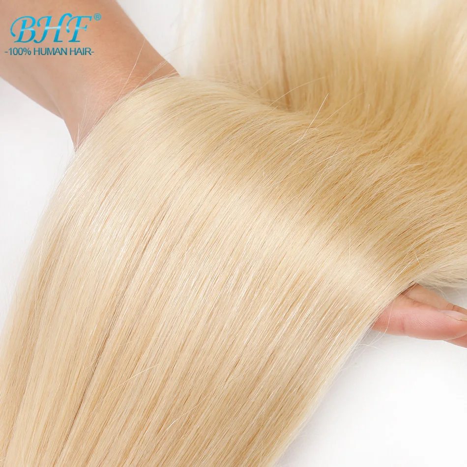 BHF 100% Human Braiding Hair Bulk Machine Made Remy Straight India Hair Bulk long length 100g Natural Blonde Hair