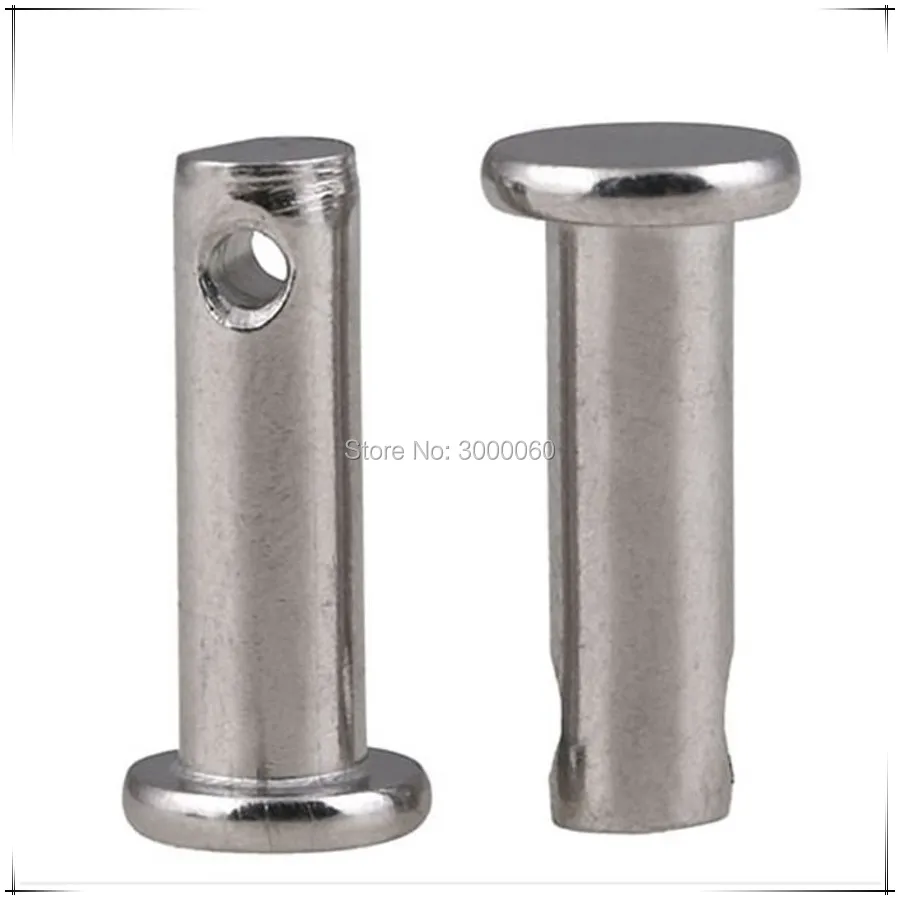 

M10 Stainless Steel 304 A2 Flat Head Clevis Pins With Hole 20pcs/lot