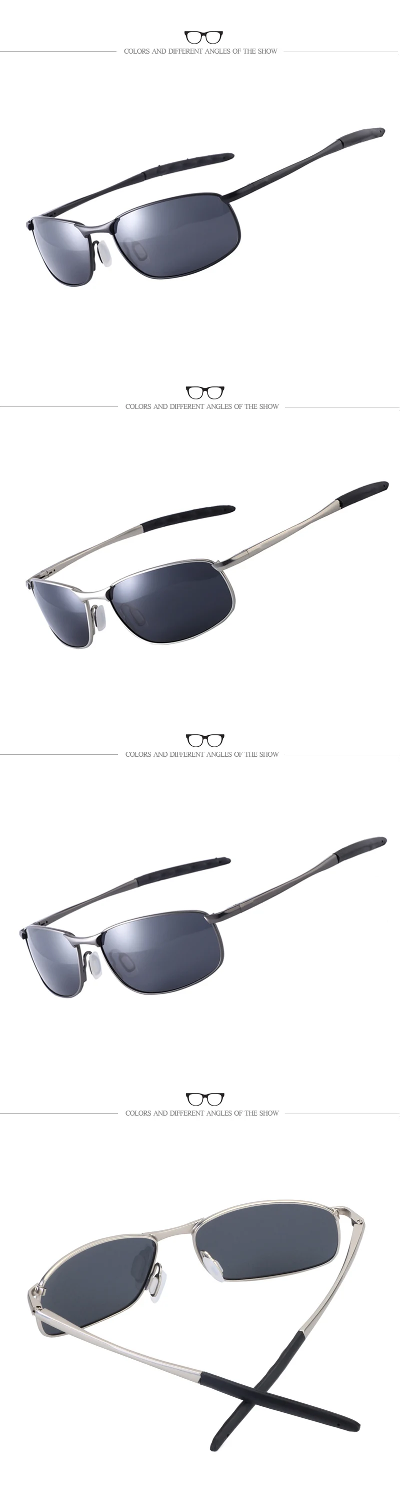CoolPandas 2026 Polarisierte Sonnenbrille für Herren, Markendesigner-Sonnenbrille mit Kleinen Gläsern, Herren-Fahrerbrille, UV400-Schutz – Detail 7