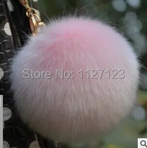 

pink 10 cm large maomao wholesale imitation rabbit fur ball lovely ornament with metal hair bulb jewelry diy fashion