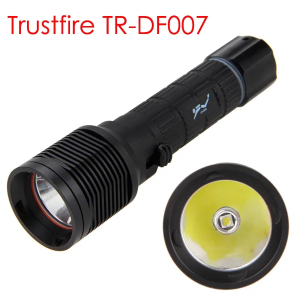 100m Underwater Diving Flashlight Torch TrustFire TR-DF007 with XM-L2  6500K LED Diving Scuba Flashlight Torch Light Lamp White