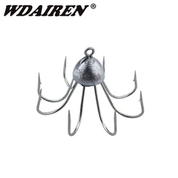 1 Pc Sharp Back Weighted Worm Hook with Coil Keeper Butt Weight Hook Bass Explosion Hooks for 11g Carp Fishing Tackle