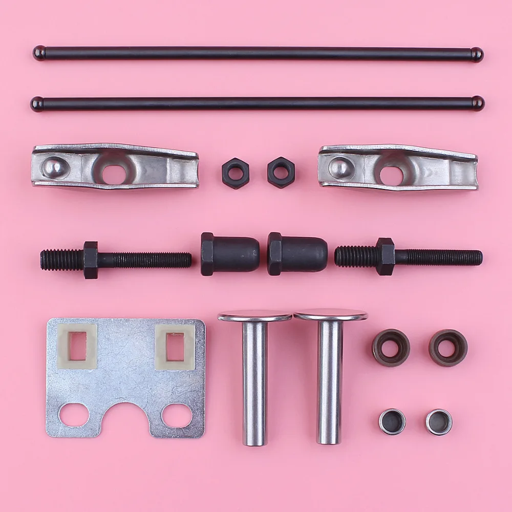 Valve Push Rod Guide Plate Rocker Arm Lifter Stem Seal Kit For Honda GX390 13HP GX 390 Engine Spare Part