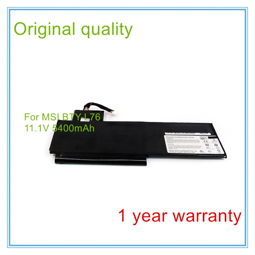 

Original New BTY-L76 Laptop Battery For X7613 MD98802 MS-1771 XMG C703 GS70 GS72 GS60 BTY-L76 11.1V 5400mAh