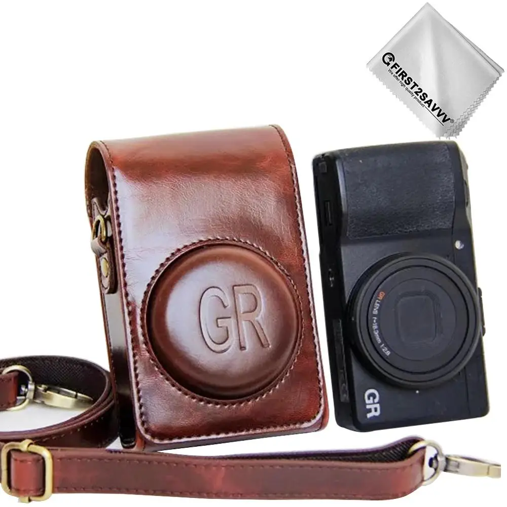 Full Body Precise Fit PU Leather Digital Camera case Bag Cover for Ricoh GR GRII GR2 GRIII GR3  Cameras Bag Skin