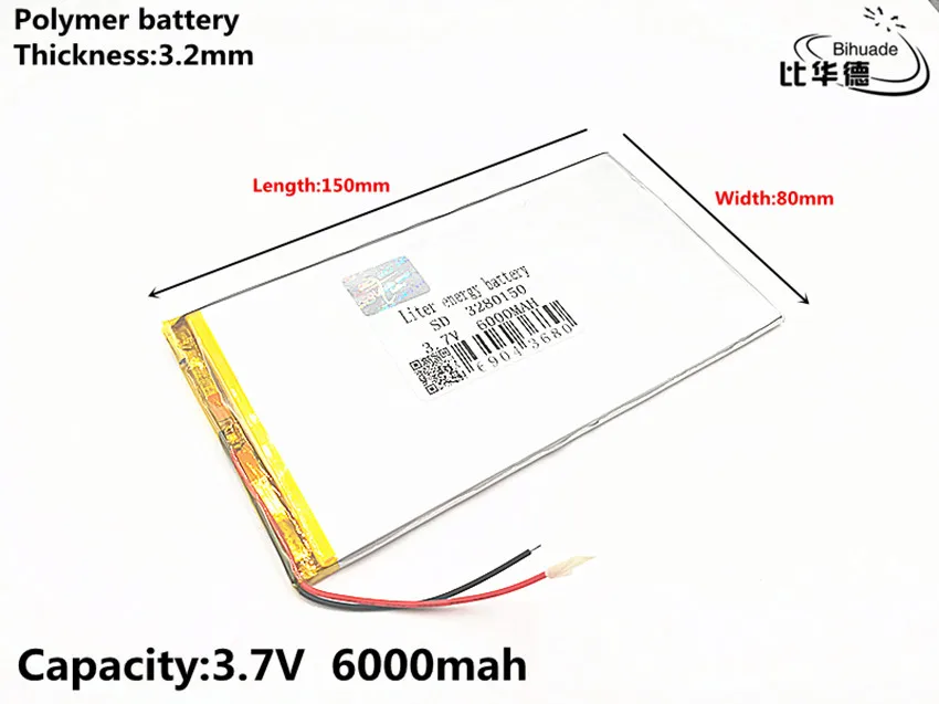 Good Qulity 3280150 3.7V 6000mAH Real 5900mAh Li-ion battery for V88 V971 M9