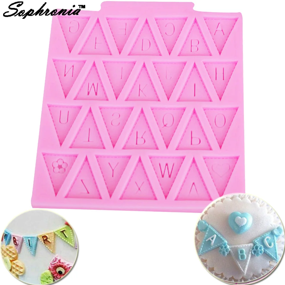 Flaggen buchstaben Silikon form für Süßigkeiten Pralinen kuchen Rand form Keks formen Brot Formas Gebäck Backwerk Zubehör
