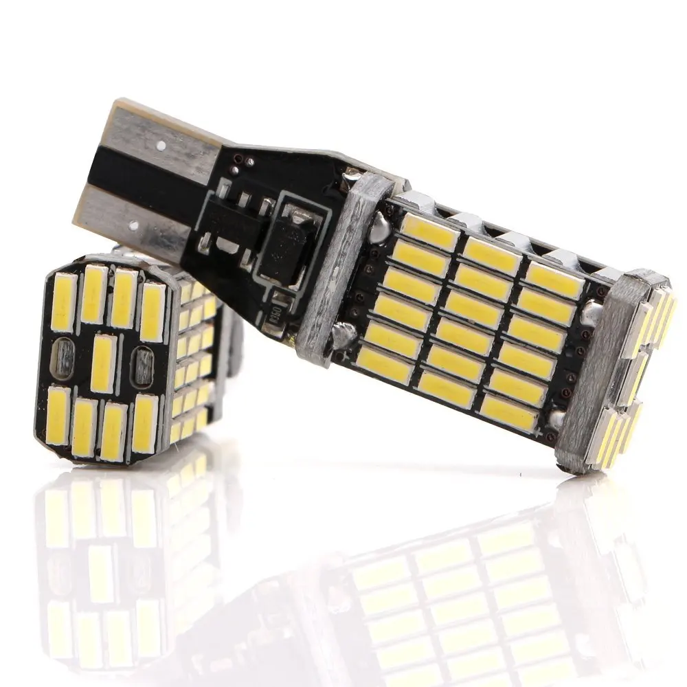 

4 шт 5 Вт белый T10 194 921 912 906 T15 W5W 4014 45-SMD светодиодный светильник s лампы для автомобиля замена лампы резервные обратная сторона маркер светильник