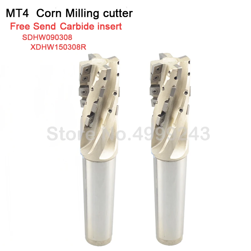MT4 Roughing End Mills Multi-edge fast cutting corn milling cutter for CNC SDHW XDHW Carbide Insert
