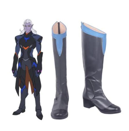 Voltron Legendary Defender Prince Lotor Cosplay Costume Shoes Halloween Party Custom Made for Adult Men Shoes Accessories