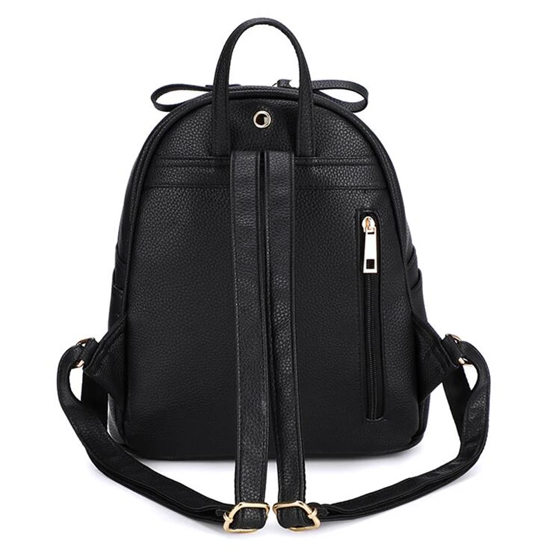 Fashion Women Backpack Diamond Bags Pearl Rivet Travel Shoulder Bag PU Leather School Backpacks Female New Come Bag 152