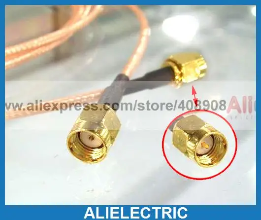 

10pcs SMA Male Plug to RP SMA Plug Female Jack RF Pigtail Cable RG316 20cm