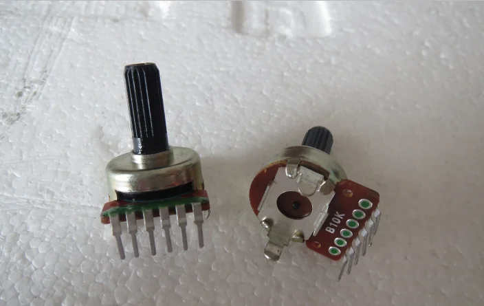 [VK] Rambler sound potentiometer 161 vertical double potentiometer B10K handle length 16MM switch