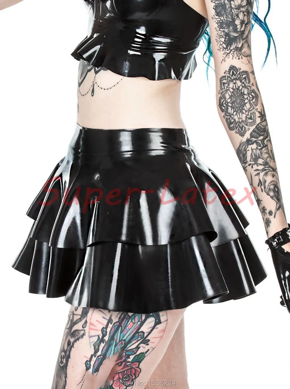 

Latex Mini Skirt Women Skinny Rubber Summer Mini Skirt