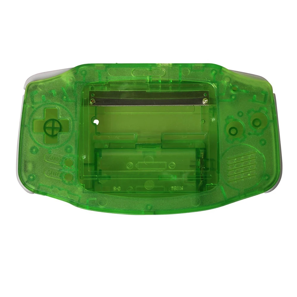 2 قطعة من البلاستيك استبدال قذيفة ل Gameboy مقدما ل GBA وحدة التحكم لون شفاف الإسكان غطاء شاشة