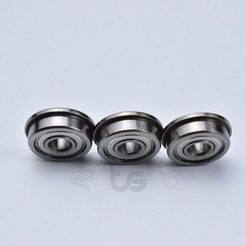 Flange Bearing 10pcs F604ZZ 4*12(13.5)*4(mm) free shipping chrome steel Metal Sealed High speed Mechanical equipment parts