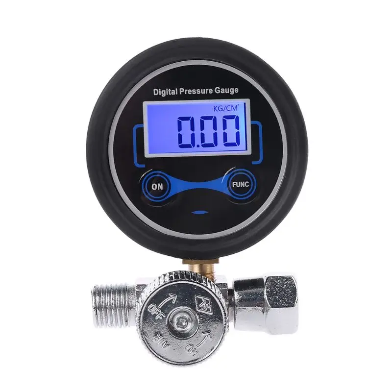 Valve Digital Air Pressure Regulator Air Compressor Regulator Air Filter Pressure Gauge Regulating 1/4in for Spray Gun