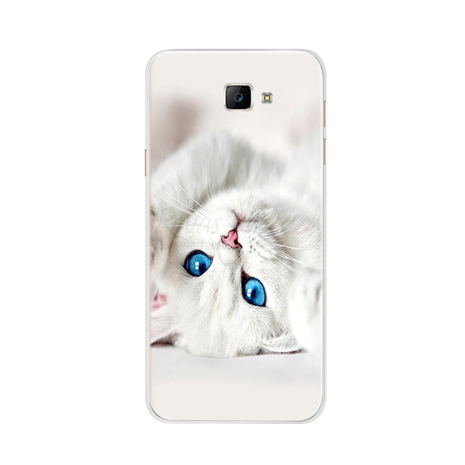 Etui na telefon do Samsung Galaxy A3 A5 2016 2017 przypadki Coque miękkiego silikonu TPU Cute Cat malowane tylna pokrywa dla Samsung A 3 A 5 przypadku
