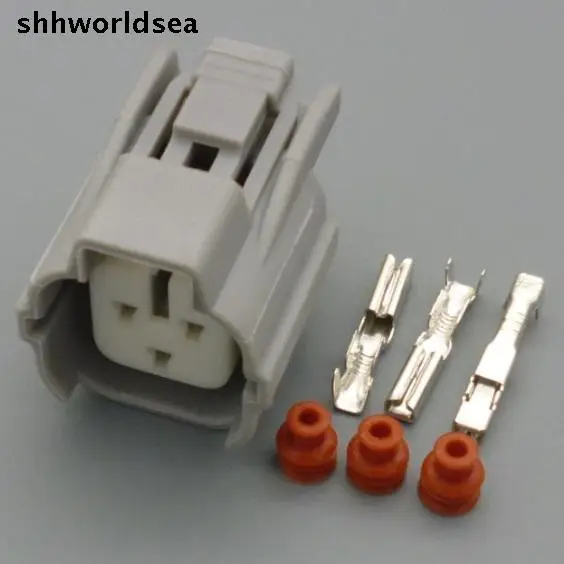 

shhworldsea 5/30/100sets 3P 2.0mm CAM shaft plug for Toyota modified plug Toyota motor connector with terminals