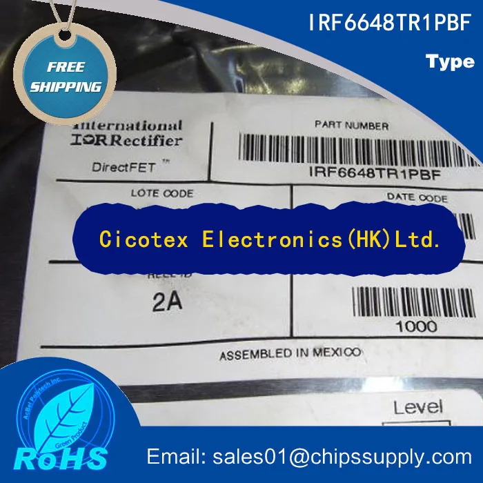 5pcs/lot IRF6648TR1PBF 6648 TO-252 MOSFET N-CH 60V 86A DIRECTFET