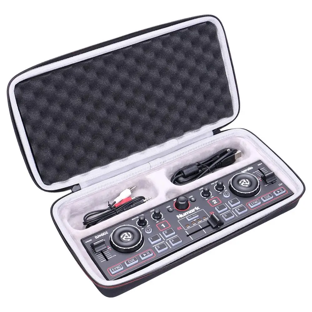 LTGEM EVA Tahan Air Membawa Hard Case untuk Numark DJ2GO2/Pocket DJ Controller