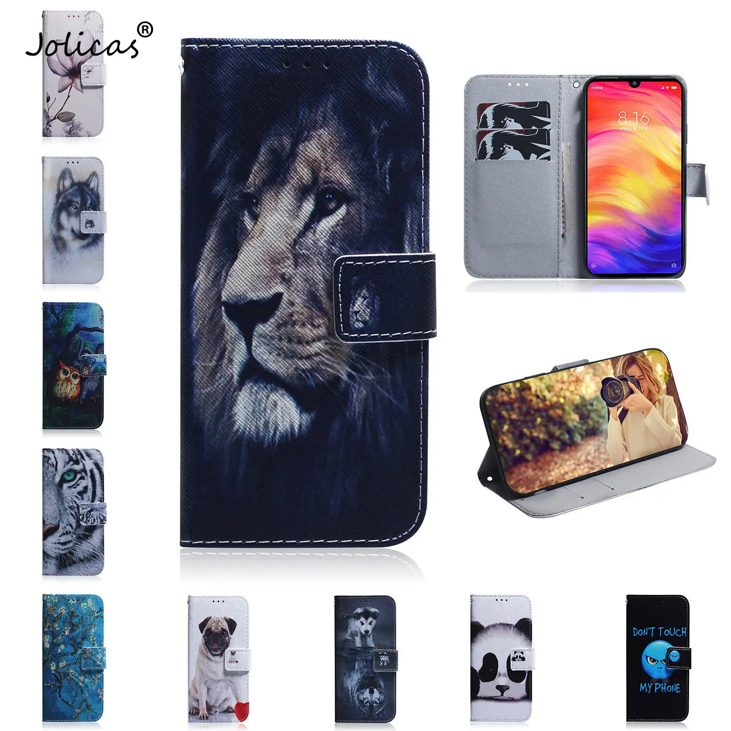 Painted PU Leather Book Case For Xiaomi capinha Redmi K20 Mobile Phone Estojo sFor Xiaomi Redmi cover K20 Pro Bumper Cases