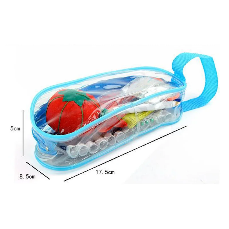 Portable Small boat with handle transparent PVC sewing sewing kit Set sewing tools Home Multi-function Sewing Combination QW021