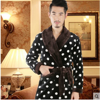 Men Style Sexy Bathrobe Mens Robes Men kimono Winter Robe Masculino Wedding Dressing Gown peignoir homme roupao saia masculina