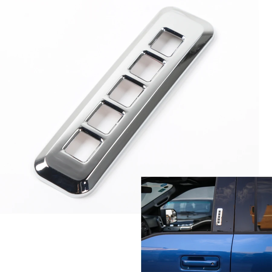 Chrome ABS Car Door Password Code Lock Switch Button Frame Cover Trim Sticker Styling For Ford F150 2015+ ABS