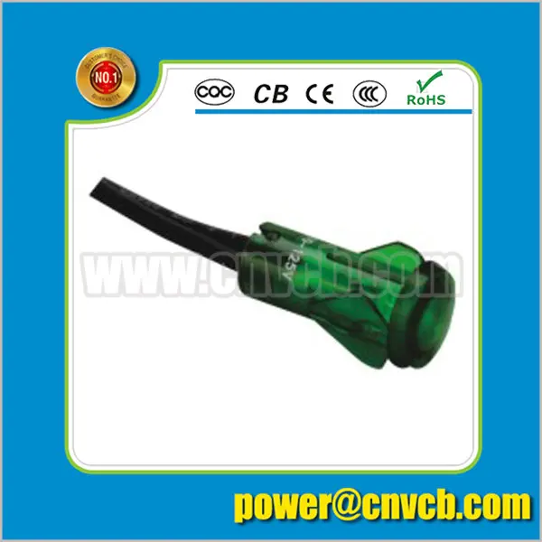 ZS73 green pilot light Hoge helderheid indicator panel Plastic pilot indicator light