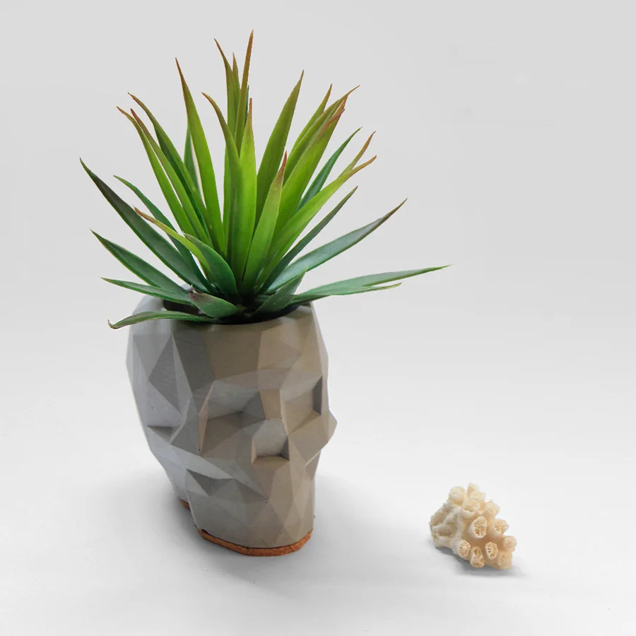 

Geometric Skull Flower Pot Molds Concrete Pot Mold Silicones Concrete Holder Molds Cement Moulds S8326 Silica Gel PRZY