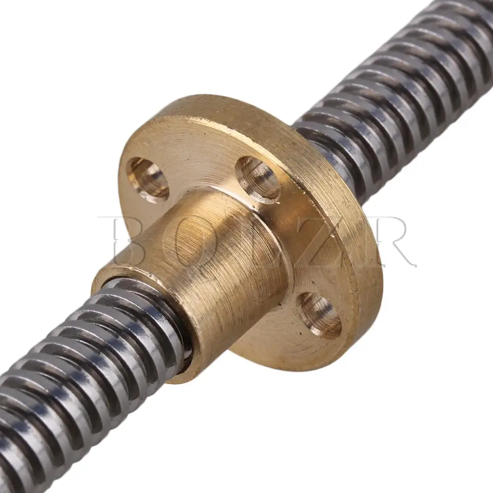 BQLZR L450mm Rvs Lood Schroef en Moer 2mm Lead voor Machine Tool