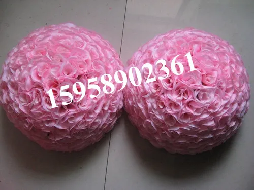 SPR 40cm pink wedding silk kissing ball-wedding decoration flowers table centerpieces party hotel supermarket decoration