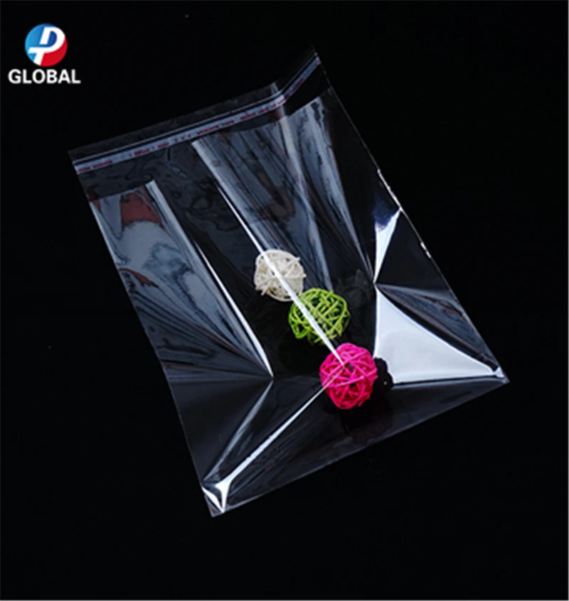 D&P  500 pcs Various Large sizes Clear Self Adhesive sealing Plastic Opp poly Cookie Packing pouch Resealable Packaging bags