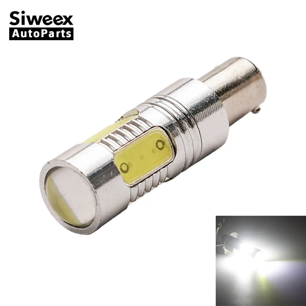 1x H6W BAX9S LED Car Bulbs White 7.5W Clearance Dome Festoon Reading Map Door License Plate Light DC 12V Auto Side Marker Lamp