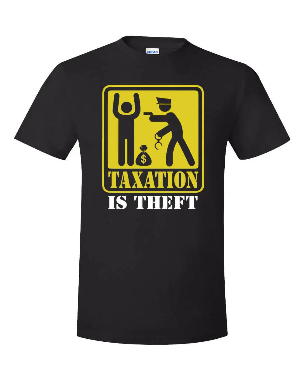 Taxation Is Theft Warning Shirt Ron Paul Libertarian Anti Taxes Alex Joneshot 2019 Summer Men'S Fashion Print T-Shirt Cool Tees