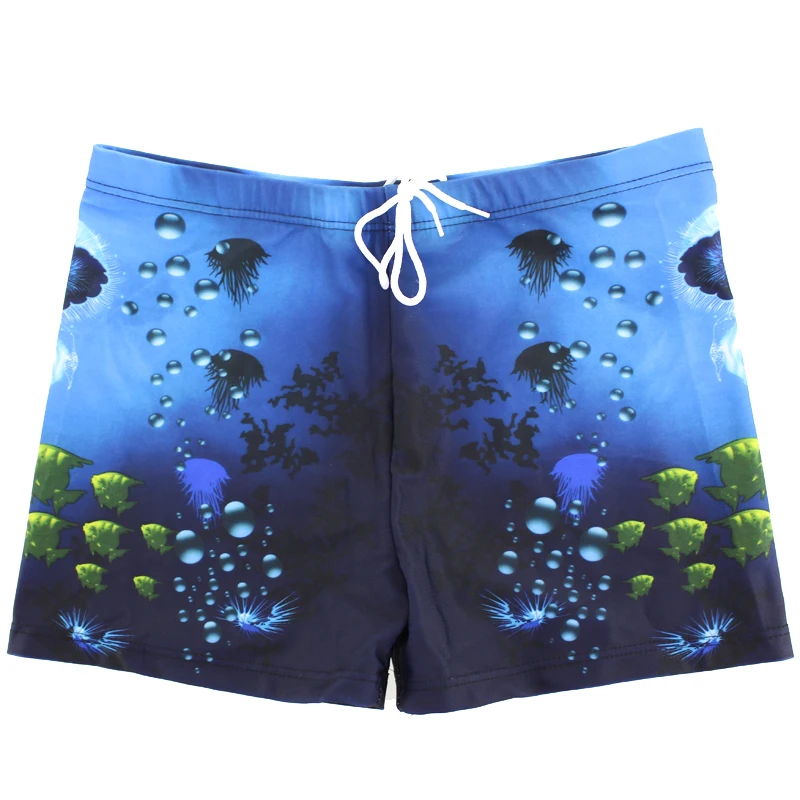 Men Swim Trunks Briefs Underwater World Jellyfish Fish Swimsuit Shorts Wear Swimwear Swimming Bathing Suit maillot de bain mayo