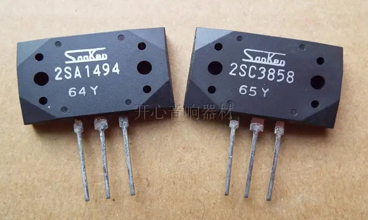 new original import 1Pairs 2SA1494 2SC3858 MT-200 Silicon NPN + PNP Audio amplifier transistor