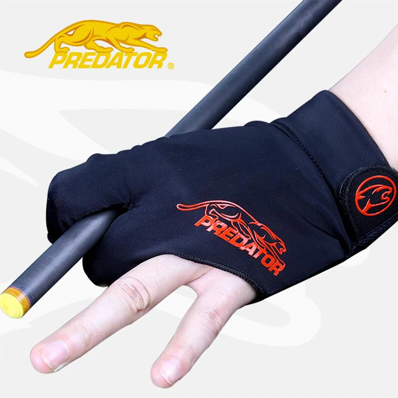 PREDATOR Professional Pool Cue Snooker Cue Gloves Three-finger Mitts Non-slip Left-handed Comfortable Billiard Accessories 2019