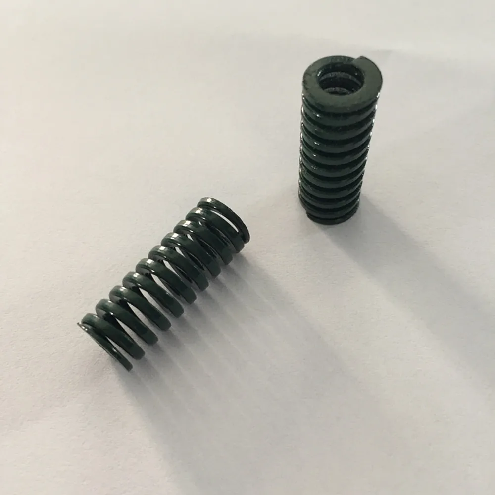 2Pcs Green Heavy Load Compression Die Spring 14 x 7 x 20/30/40/50/60/70/80/90mm